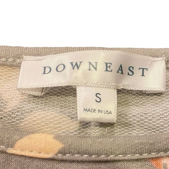 Down East Soft Jersey Floral Dolman Sleeves Stretchy Tee T-Shirt Size S USA - Picture 4 of 5